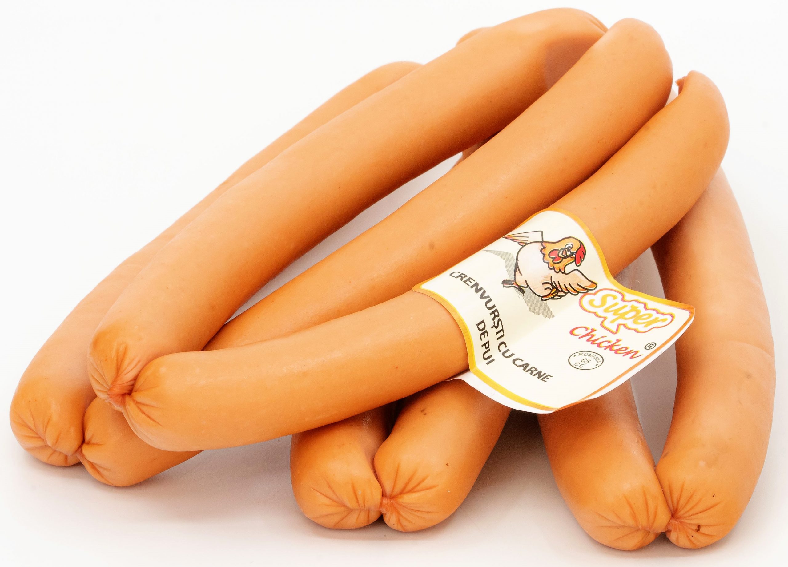 Crenvurști cu carne de pui